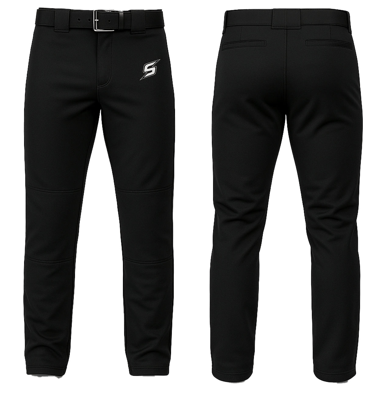 STACKED GAME DAY PANTS - BLK