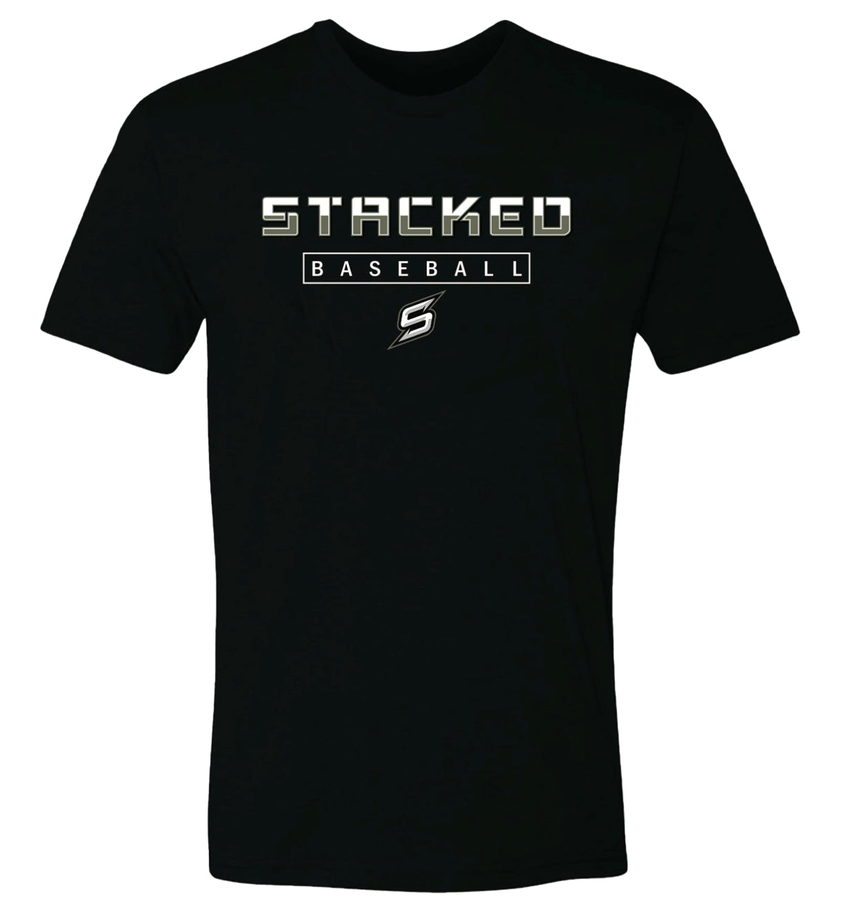 STACKED S/S PRACTICE TEE - LUX STACKLINE LOGO