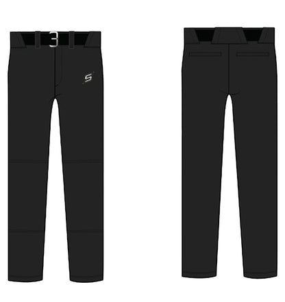 STACKED GAME DAY PANTS - BLK