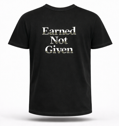 S'26 STACKED "EARNED" PRACTICE TEE