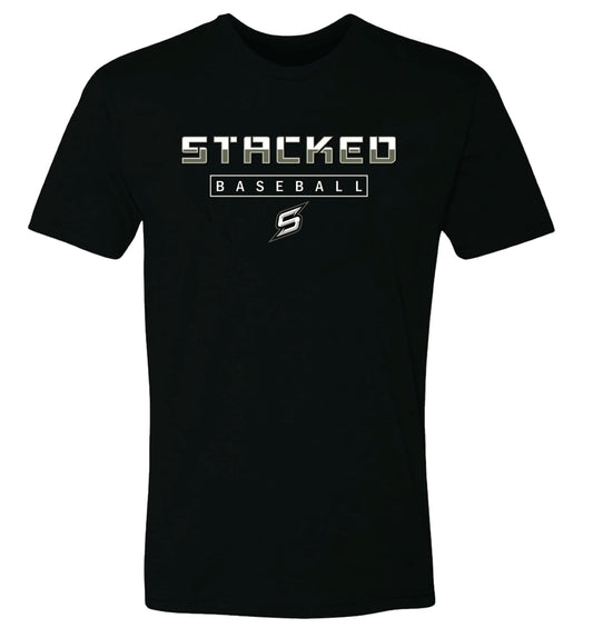 STACKED S/S PRACTICE TEE - LUX STACKLINE LOGO