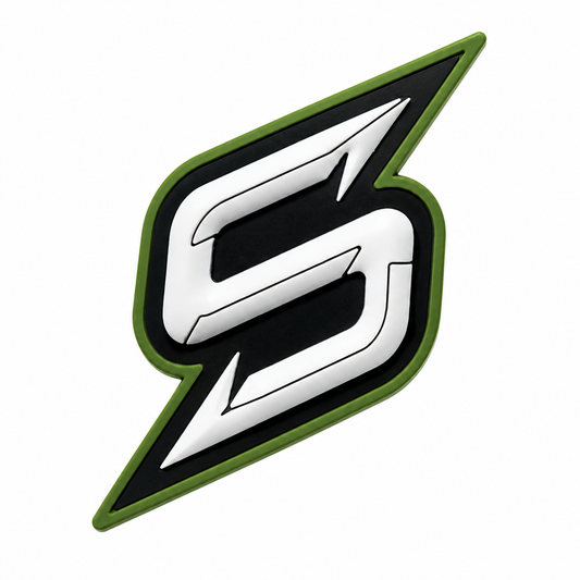 SIGNATURE "S" 3D RUBBERIZED HELMET DECAL